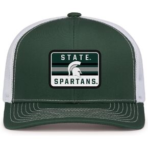 Pacific Headwear NCAA Collegiate Men's Contrast Stitch Trucker Snapback Hat-Adjustable Mesh Back Cap