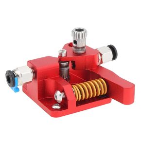 Upgrade Dual Gear Extruder,Double Gear MK8 Extruder 3D Printer Dual Driver All Metal 1.75mm Filament Extruder Kit Fit for Ender 3 / Ender 5 / CR-10 Series 3D Printer
