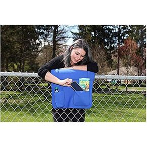 Comfortable Fence Pad with Storage. Lean in Comfort Watching Your Athlete Compete!