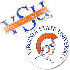 Desert Cactus Virginia State University Trojans VSU VState Sticker Vinyl Decal Laptop Water Bottle Car Scrapbook (4 Inch Set V1)