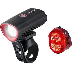 Sigma Buster 300 Head Light w/Nugget II Flash Taillight, for Night Rides, Races | Buster 300 w/ 300 Lumen Output, 70 m Range & Four Light Modes | Nugget II Flash w/ 400 m Range & Three Light Modes