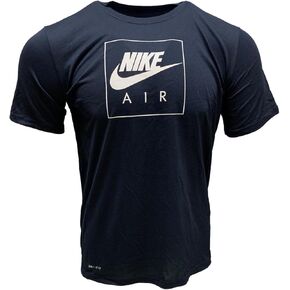 Nike Men's Icon Futura Tee (Navy/White/White, Large)