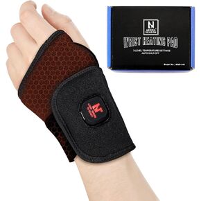 Aroma Season Hand Heating Pad, Carpal Tunnel Relief Heating Pad Cordless, Heating Wrist Wrap Brace for Wrist Sprain, De Quervain‘s Tenosynovitis, 3000 mAh Rechargeable Battery