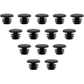 14PCS 28x18.5x16mm Black Plastic Bicycle Handlebar Plugs Road Mountain Bike Handlebar End Plugs Suitable for Mountain Bike and Road Racing