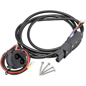 48V MAC DC Charger Plug with 130in DC Cord Kit JR1-H235A-00+JR1-H6181-02-00 Powerwise Receptacle with Wires Applicable to Electric G19/G22