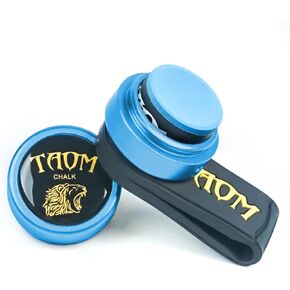 TAOM Round Shaped Pool Chalk Holder, Portable Pool Chalk Cubes, Magnetic Mini Chalk Holder Pool Billiards, Pool Cue Chalk Case Container Box for Billiard Cue Tip Tool Pool Table Snooker Accessories