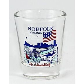 Norfolk Virginia Great American Cities Collection Shot Glass