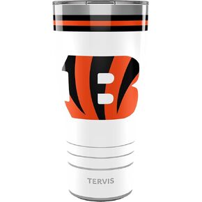 Tervis Traveler NFL Cincinnati Bengals - Arctic Triple Walled Insulated Tumbler Travel Cup Keeps Drinks Cold & Hot, 30oz, Stainless Steel