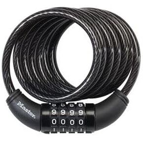 Master Lock Combination Cable Lock Resettable Steel Carded