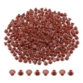 uxcell 350Pcs Plastic Hole Plugs Screw Cap Covers, 5mm(3/16") Decoration Tapping Screw Cover, Furniture Screw Cover for Cabinet, Bookcase, White
