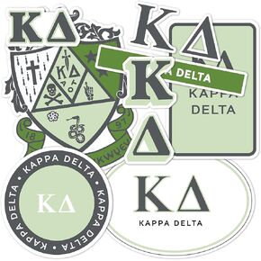 Desert Cactus Kappa Delta Standard Sticker Sheet Decal Laptop Water Bottle Car (Full - Standard)