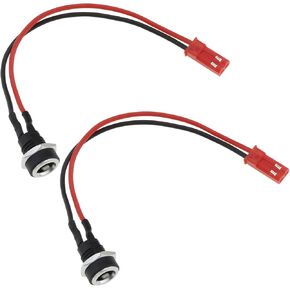 eMagTech 2pcs 2 Pin Electric Scooter Charging Port Cable Length 15cm Coaxial Jack 5.5mm OD 2.5mm ID Compatible with GOTRAX GXL V2 XR Elite Electric Scooter