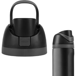 Replacement Cap for Owala Freesip Bottle, Replacement Accessories for Owala Free Sip, One Button Water Bottle Top Lid Compatible with Owala Cup 16oz 24oz 32oz 40oz, BPA-Free, No Water Leakage, Black