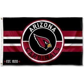 WinCraft Arizona Cardinals Patch Button Circle Logo Flag Large 3x5 Banner