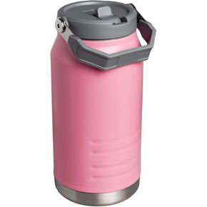 40 OZ Tumbler with Handle and Straw,Vacuum Insulated Stainless Steel Water Bottle BPA Free Metal Water Jug for Sports Outdoor Camping (Pink)