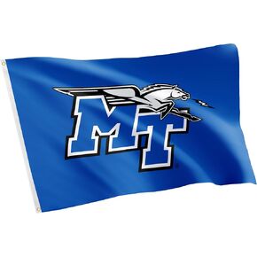 Desert Cactus Middle Tennessee State University Flag Blue Raiders MTSU Flags Banners 100% Polyester Indoor Outdoor 3x5 (Style 1)