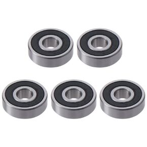Deep Groove Ball Bearing 5pcs Chrome Steel Low Noise Pre-Lubricated Replacement Wheel Bearings High Speed Miniature Ball Bearing Gearboxes(629-2RS 9x26x8mm)