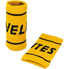 Velites I Mustard Flexible Fabric Wristband I Provides support and security for your workouts I For a better grip on barbell I Protect sensitive skin and get maximum comfort I One size fits all