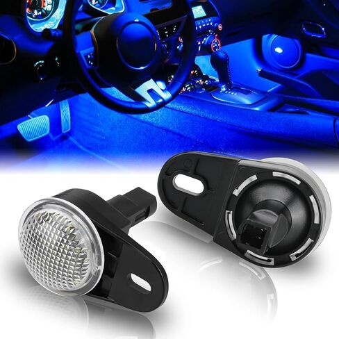 Bestview LED الداخلية ضوء مجاملة أضواء Footwell لدودج دورانجو رام 1500 2500 3500 الكلاسيكية نيترو جيب رانجلر قائد جراند شيروكي، تحت لوحة القيادة مجموعة مصباح الكلمة المجاملة، حزمة من 2 in Saudi Arabia