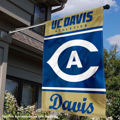 College Flags & Banners Co. UC Davis Aggies Two Sided and Double Sided House Flag in Saudi Arabia
