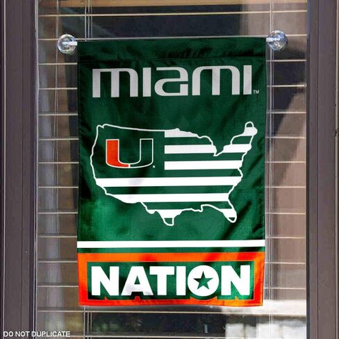 College Flags & Banners Co. Hurricanes Garden Flag with USA Stars and Stripes in Saudi Arabia