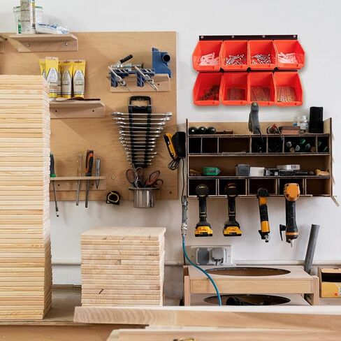 8 Storage Bins, Wall Mount Garage Rack, Parts &Tool Organizers and Storage Screws and Bolts in Saudi Arabia