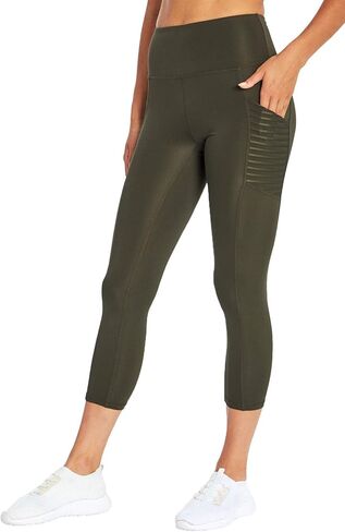 بنطال ضيق للسيدات من Bally Total Fitness بجيب مرتفع الارتفاع لمنتصف الساق in Kuwait