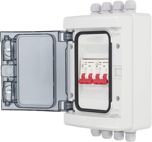 DC500V الطاقة الشمسية الكهروضوئية DC مصغرة قواطع دوائر مربع 2 في 2 خارج عزل التبديل مربع تقاطع PV الطاقة الشمسية قطع التبديل توزيع الطاقة IP65 مقاوم للماء الأشعة فوق البنفسجية واقية قواطع البطارية (32A) in Saudi Arabia