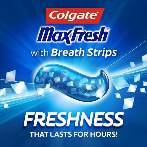 Colgate Max Fresh Toothpaste With Mini Breath Strips, Cool Mint, 6 Ounce (Pack of 3) in Saudi Arabia
