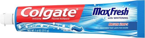 Colgate Max Fresh Toothpaste With Mini Breath Strips, Cool Mint, 6 Ounce (Pack of 3) in Saudi Arabia