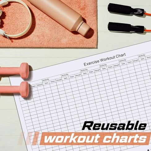 22" x 34" Huge Exercise Workout Wall Chart Reusable Fitness Tracker Planner and Fitness Planning Tracking Included 1 Blue Dry Erase Cleaning Cloth and 2 Dry Erase Pen in Saudi Arabia