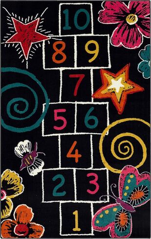 غرفة لعب موهوك هوم للأطفال، طباشير الحجلة باللون الأسود (5 × 8 بوصة) in Kuwait