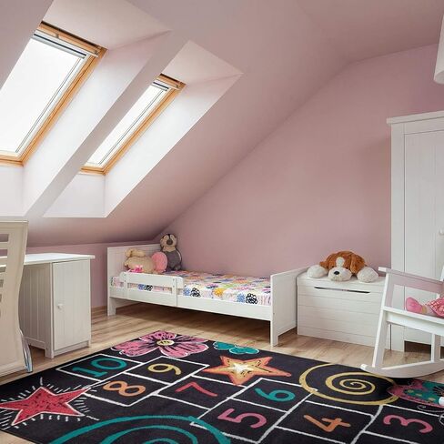 غرفة لعب موهوك هوم للأطفال، طباشير الحجلة باللون الأسود (5 × 8 بوصة) in Kuwait