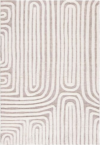 SAFAVIEH Kilim Collection Runner Rug - 2'3" x 7' Runner, Beige & Ivory, Handmade Mid-Century Modern Textured Wool, Ideal for Living Room, Bedroom, Dining Room (KLM652B-27) in Saudi Arabia