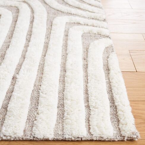 SAFAVIEH Kilim Collection Runner Rug - 2'3" x 7' Runner, Beige & Ivory, Handmade Mid-Century Modern Textured Wool, Ideal for Living Room, Bedroom, Dining Room (KLM652B-27) in Saudi Arabia
