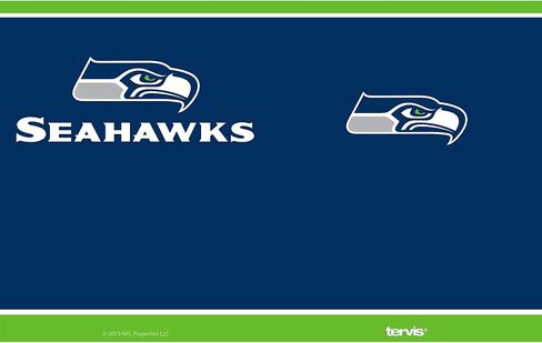كوب Tervis NFL Seattle Seahawks-Touchdown معزول مع غطاء مطرقة شفاف وأسود، 30 أونصة من الفولاذ المقاوم للصدأ، فضي in Saudi Arabia