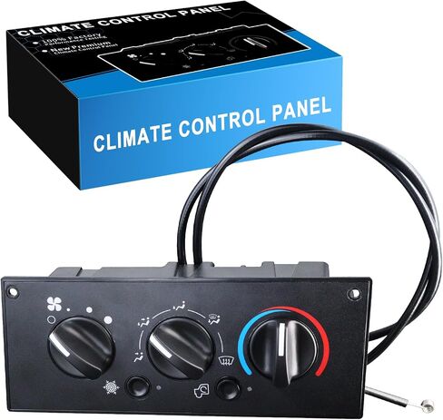 55037473AB Wrangler Front Climate Control Panel Module, Air Conditioner Control Switch Fits for:-Jeep Wrangler TJ 1999 2000 2001 2002 2003 2004, Replacement HS-373 HS373 SM2107 (1 Pack) in Saudi Arabia
