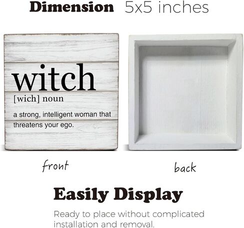 مضحك الساحرة تعريف صندوق خشبي تسجيل مكتب ساحر ديكور خشبي تسجيل ساحرة ديكور المنزل لمكتب الجدول الرف 5x5 بوصة in Kuwait