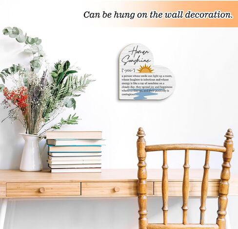 Human Sunshine Definition Desk Signs Appreciation Gifts for Women Thank You Gift for Friends Coworker Teacher Doctor Nurse, Inspirational Gift for Mom Aunt Sister Daughter, Decor Signs Plaques -DH217 in Saudi Arabia