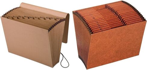 Pendaflex Expanding Kraft File with Flap, Jan.-Dec. Index, 12 x 10, 1 per Box (K-17M-OX),Brown in Saudi Arabia