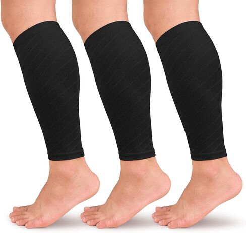 3 Pairs Calf Compression Sleeves(15-20mmHg) for Women Men, Leg Compression Sleeve Calf Brace for Support Running Shin Splints in Saudi Arabia