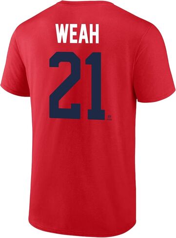 تي شيرت رجالي من Icon Sports USMNT | تي شيرت قطني يحمل اسم ورقم لاعب كرة القدم الأمريكي المرخص رسميًا in Saudi Arabia