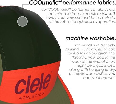 Ciele Athletics GOCap - قبعة ممتازة ماصة للرطوبة قابلة للغسل مع حماية من الشمس، قبعة جري متماسكة من 5 ألواح - قبعة رياضية، قبعات للعدائين، قبعات رياضية، قبعات للتمرين للرجال والنساء - Metamars in Kuwait