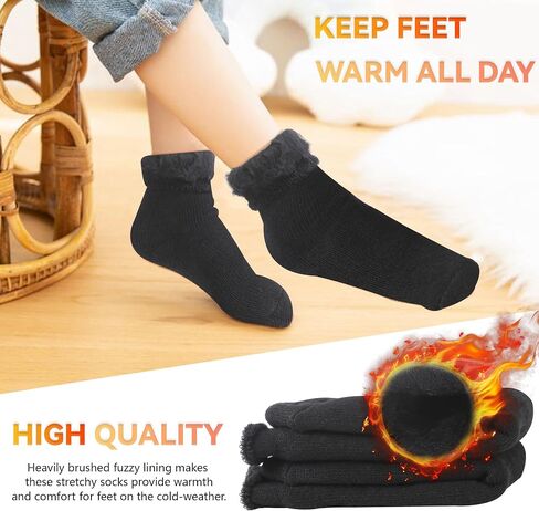 Sunew Warm Thermal Socks 4 Pack, Mens Womens Winter Heated Outdoor Skiing Thermal Socks in Saudi Arabia