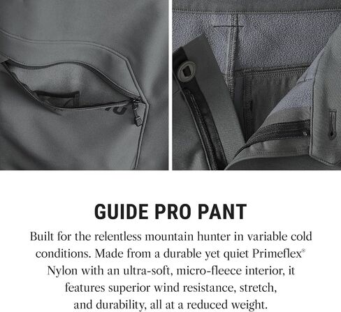 KUIU Guide Pro Pant - Wind-Resistant, Articulated Fit, Durable Soft-Shell for Cold Weather Mountain Hunting in Kuwait