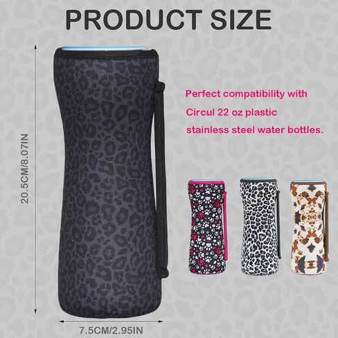 32oz Cute Printed Sleeve Compatible With Cirkul Water Bottle For Plastic And Stainless Steel Bottles 32oz Neoprene Sweat-Wicking Material Insulated Cover Designed With Handles (love) in Kuwait