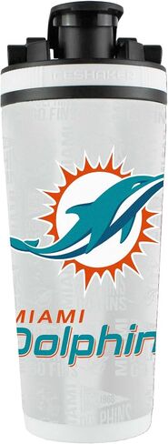 WinCraft Miami Dolphins 26oz. 4D Stainless Steel Ice Shaker Bottle in Saudi Arabia