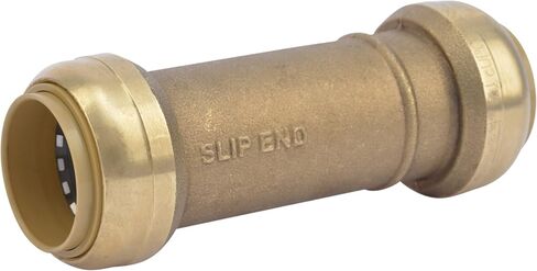 SharkBite 1 Inch Slip Coupling, Push to Connect Brass Plumbing Fitting, PEX Pipe, Copper, CPVC, PE-RT, HDPE, U3020LFA in Saudi Arabia