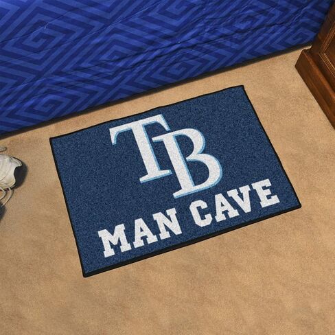 FANMATS MLB - Tampa Bay Rays Man Cave Starter Rug 19"x30" in Saudi Arabia