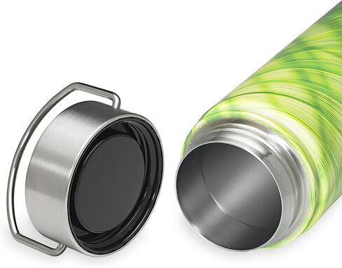 زجاجة مياه من الفولاذ المقاوم للصدأ ذات الفم الواسع من جايام، دوامة الباذنجان، 18 أونصة in Kuwait